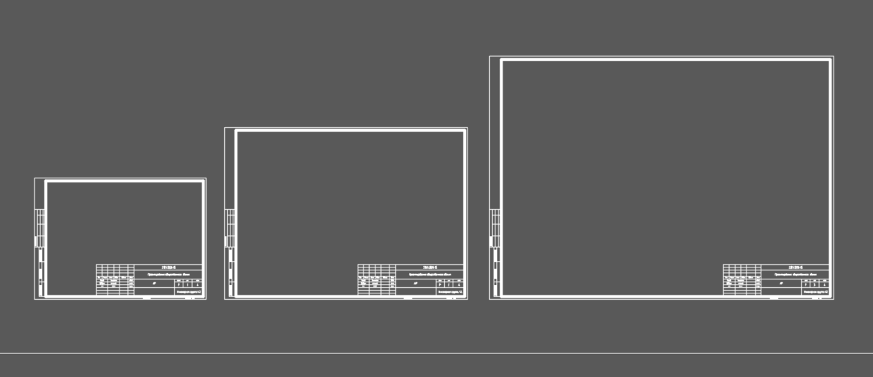 Рамки в пространстве модели после создания штампов