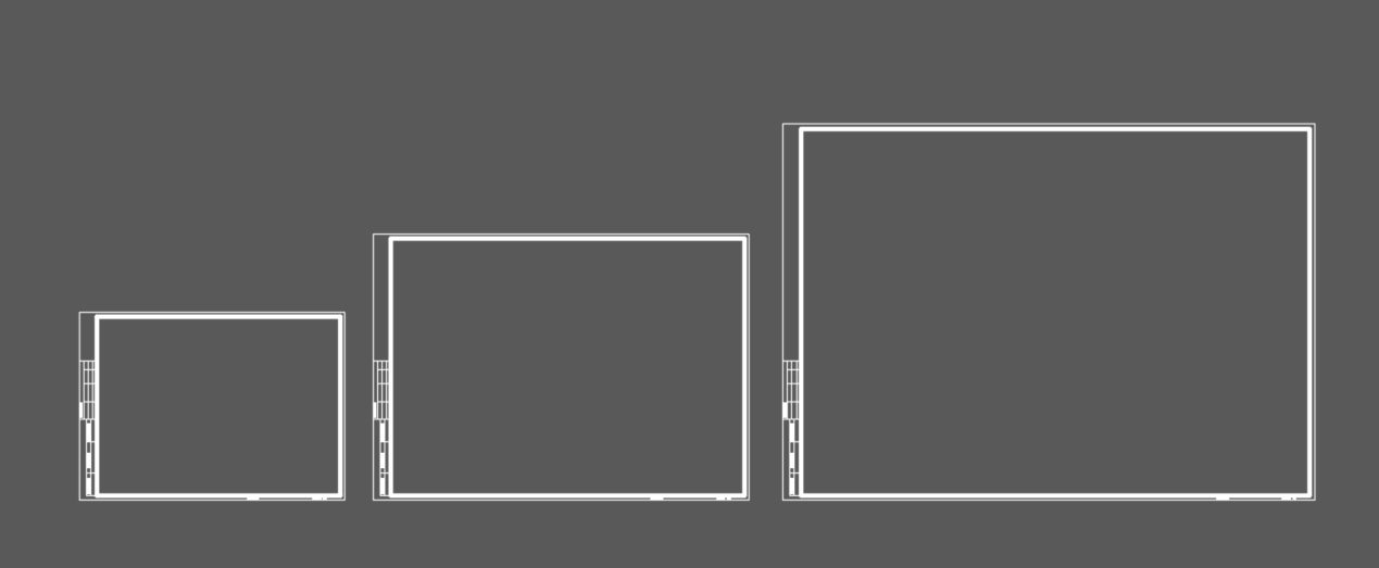Рамки в пространстве модели до создания штампов